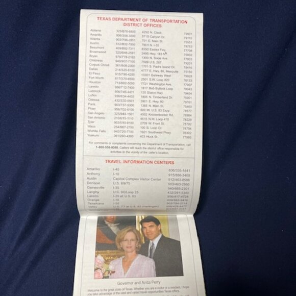 Texas Official Travel Map Highways Sites Parks Cities Paper Foldable 2006 - Picture 4 of 9